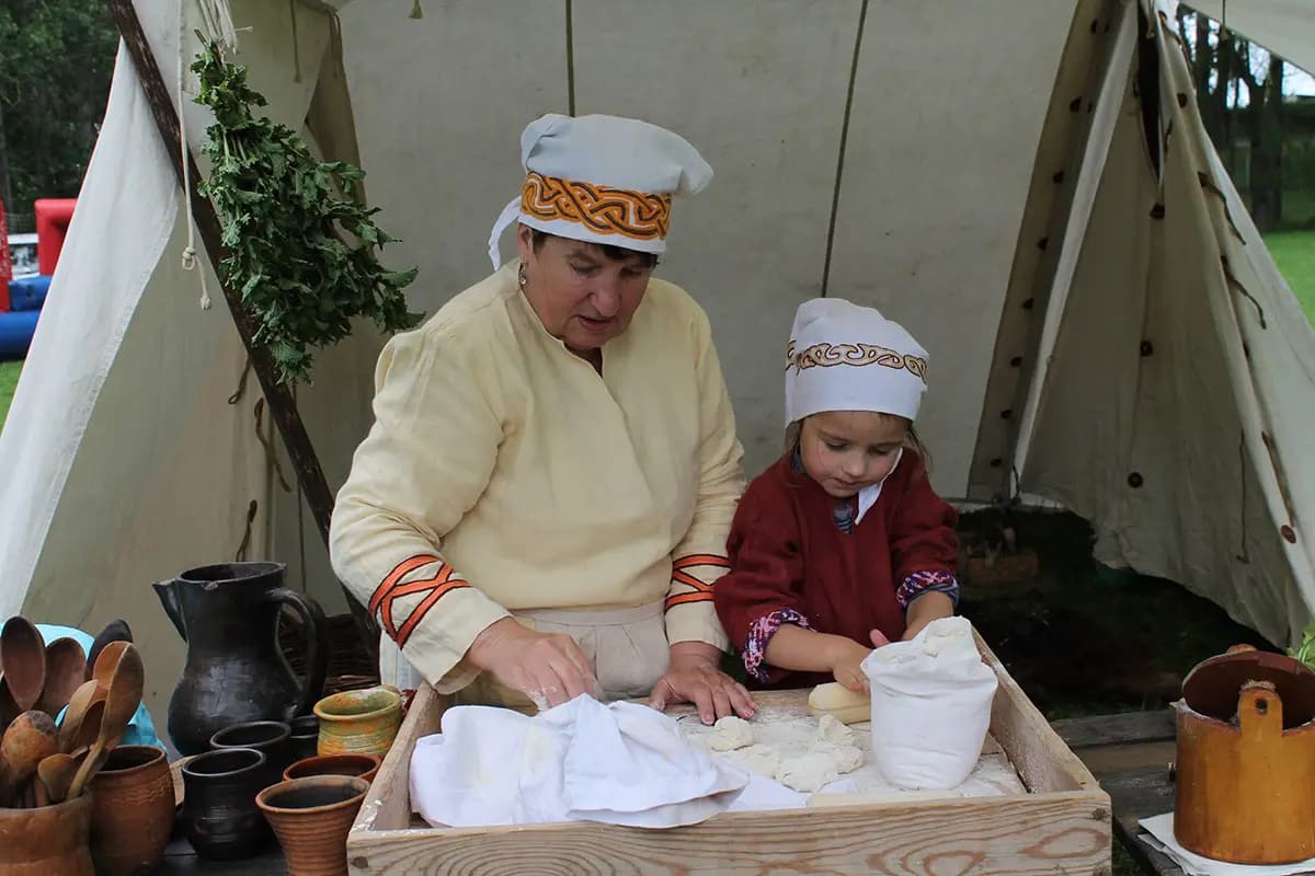 Panorama osady — widok z góry